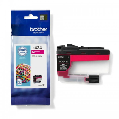 Brother LC424M LC-424M Magenta Ink Cartridge (750 Pages)