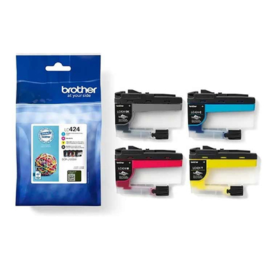 Brother LC424VAL LC-424 Ink Value Pack CMYK (750 Pages)