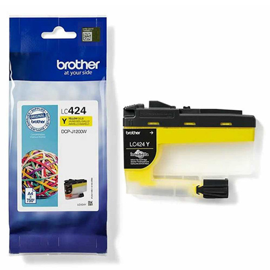 Brother LC424Y LC-424Y Yellow Ink Cartridge (750 Pages)
