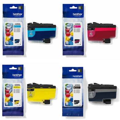 Brother LC-426XL High Yield Ink Value Pack CMY (5,000 Pages) K (6,000 Pages)