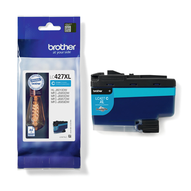 Brother LC427XLC LC-427XLC High Capacity Cyan Ink Cartridge (5,000 Pages)