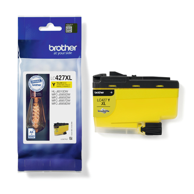 Brother LC427XLY LC-427XLY High Capacity Yellow Ink Cartridge (5,000 Pages)