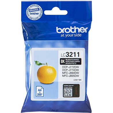 Brother LC3211BK LC3211BK Black Ink Cartridge (200 Pages)
