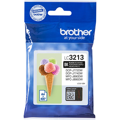 Brother LC3213BK LC3213BK High Yield Black Ink Cartridge (400 Pages)