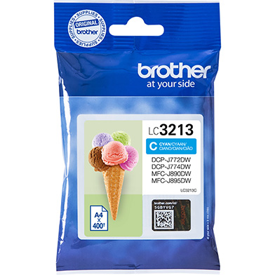 Brother LC3213C LC3213C High Yield Cyan Ink Cartridge (400 Pages)