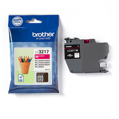 Brother LC3217M Magenta Standard Ink Cartridge (550 Pages)