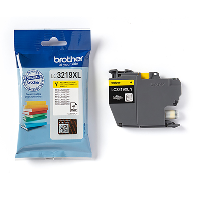 Brother LC3219XLY Yellow High Yield Ink Cartridge (1,500 Pages)