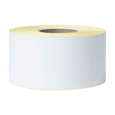 Brother BUS1J074102203 Uncoated Thermal Transfer Die-Cut White Label Roll (102mm x 74mm)