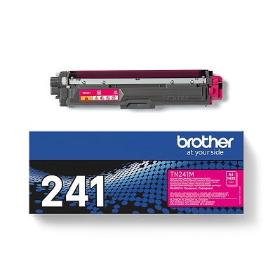 Brother TN241M TN-241M Magenta Toner Cartridge (1,400 Pages)