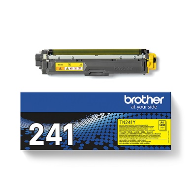 Brother TN241Y TN-241Y Yellow Toner Cartridge (1,400 Pages)