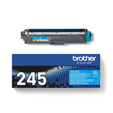 Brother TN245C TN-245C Hi-Cap Cyan Toner Cartridge (2,200 Pages)