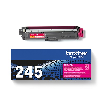 Brother TN245M TN-245M Hi-Cap Magenta Toner Cartridge (2,200 Pages)