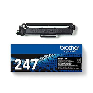 Brother TN-247BK Black Toner Cartridge (3,000 Pages) 