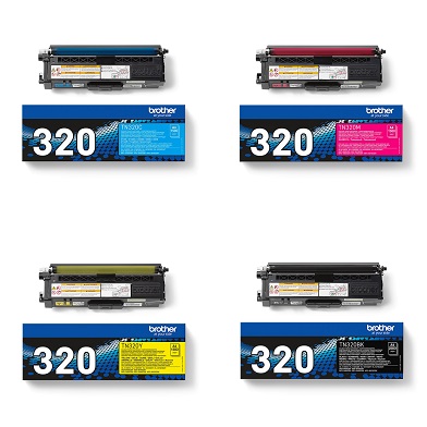 Brother  TN-320 Toner Rainbow Pack CMY(1.5k) K(2.5k)