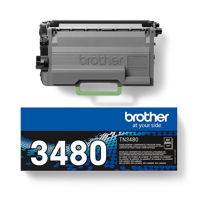 Brother TN3480 TN-3480 High Yield Black Toner Cartridge (8,000 Pages)