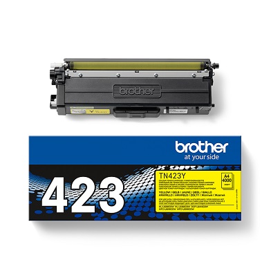 Brother TN423Y Yellow TN-423Y Toner Cartridge (4,000 Pages)