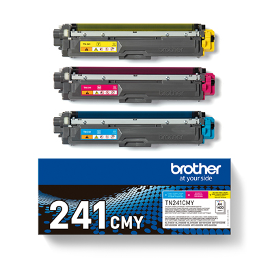 Brother TN241CMY TN-241CMY Toner Cartridge Value Pack CMY (1,400 Pages)