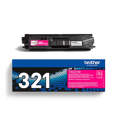 Brother TN321M TN-321M Magenta Toner Cartridge (1,500 Pages)