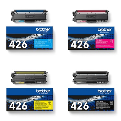 Brother TN-426 Toner Rainbow Pack CMY (6,500 Pages) K (9,000 Pages)