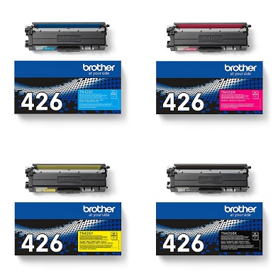 Brother  TN-426 Toner Rainbow Pack CMY (6,500 Pages) K (9,000 Pages)