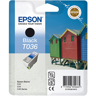 Epson C13T03614010 T036 Black Ink Cartridge (220 Pages)