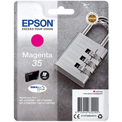 Epson C13T35834010 35 Magenta DURABrite Ultra Ink Cartridge (650 Pages)
