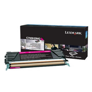 Lexmark C748H2MG Magenta High Yield Toner Cartridge (10,000 Pages)