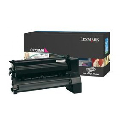 Lexmark C7702MH High Yield Magenta Toner Cartridge (10,000 Pages)