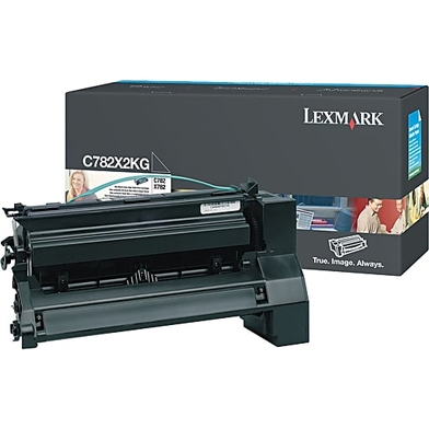 Lexmark C782X2KG Extra High Capacity Black Toner Cartridge (15,000 Pages)