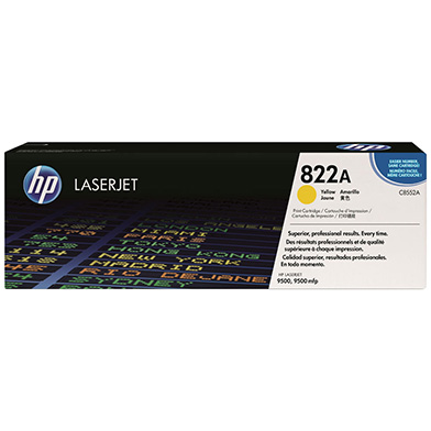 HP C8552A 822A Yellow Printer Cartridge (25,000 Pages)