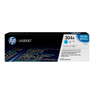 HP CC531A 304A Cyan Print Cartridge (2,800 Pages)