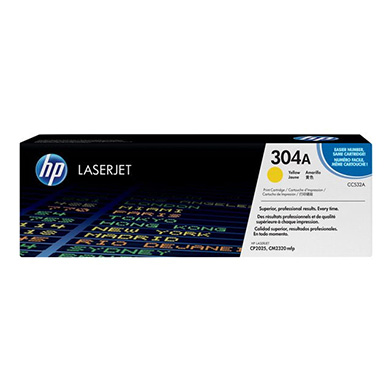 HP CC532A 304A Yellow Print Cartridge (2,800 Pages)