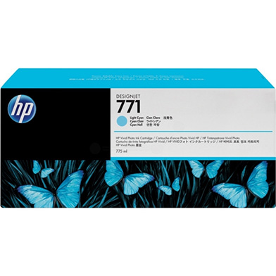 HP B6Y12A No. 771 Light Cyan Ink Cartridge (775ml) for DesignJet Printers