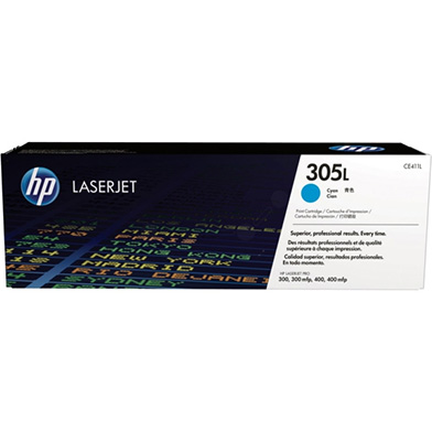 HP CE411L 305L Economy Cyan Toner Cartridge (1,400 Pages)