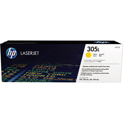 HP CE412L 305L Economy Yellow Toner Cartridge (1,400 Pages)