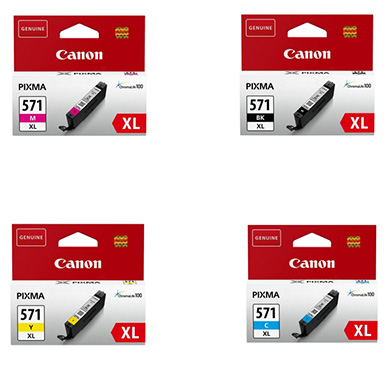 Canon CLI571XLTONERVALPACK CLI-571XL Ink Cartridge Value Pack