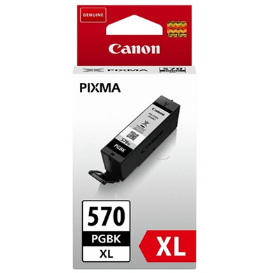 Canon 0318C001AA PGI-570PGBK XL High Yield Pigment Black Ink Cartridge (500 Pages)