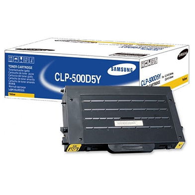 Samsung CLP-500D5Y/SEE CLP-500D5Y Yellow Toner Cartridge (5,000 pages)