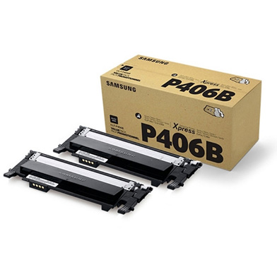 Samsung SU374A CLT-P406B Black Toner Twin Pack (1,500 Pages)