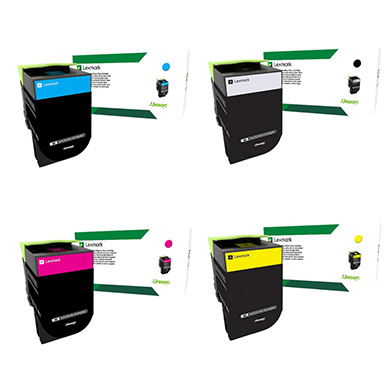 Lexmark 802H Toner Value Pack CMY (3,000 Pages) K (4,000 Pages)