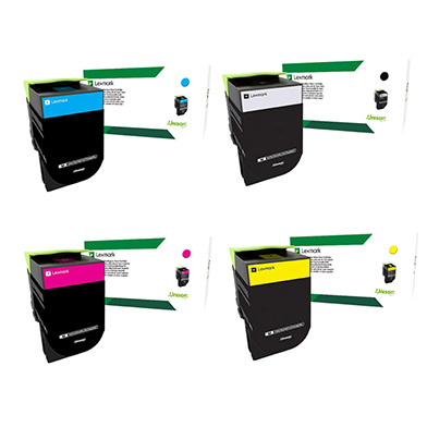 Lexmark  802X Toner Value Pack CMY (4,000 Pages) K (8,000 Pages)