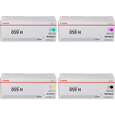 Canon CAN059HVAL 059H Toner Value Pack CMY (13,500 Pages) K (15,500 Pages)