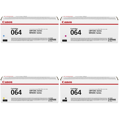 Canon CAN064VAL 064 Toner Value Pack CMY (5,000 Pages) K (6,000 Pages)