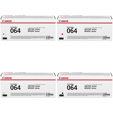 Canon 064 Toner Value Pack CMY (5,000 Pages) K (6,000 Pages)