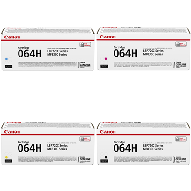 Canon  064H High Capacity Toner Value Pack CMY (10.4K Pages) K (13.4K Pages)