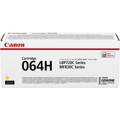 Canon 4932C001 064H High Capacity Yellow Toner Cartridge (10,400 Pages)