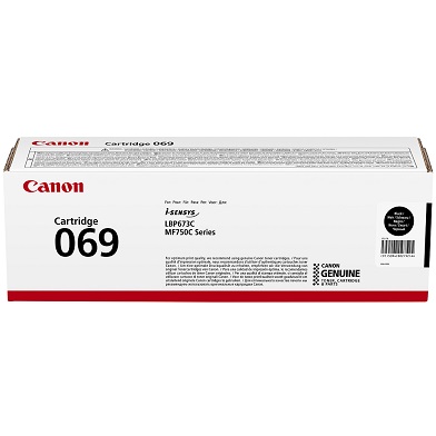 Canon 5094C002 069 Black Toner Cartridge (2,100 Pages)