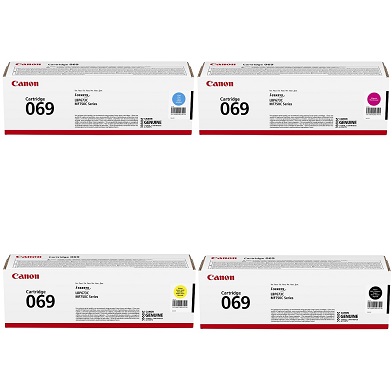 Canon 069 Toner Cartridge Value Pack CMY (1,900 Pages) K (2,100 Pages)