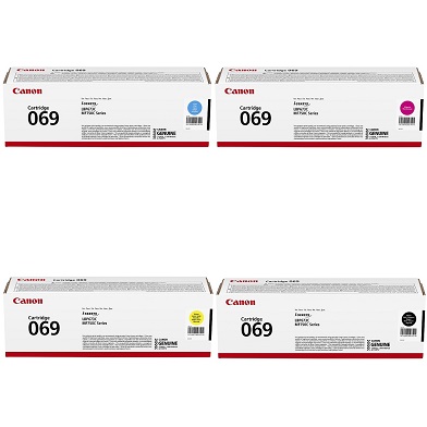 Canon 069 Toner Cartridge Value Pack CMY (1,900 Pages) K (2,100 Pages)