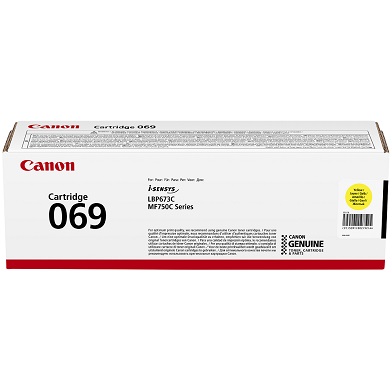 Canon 5091C002 069 Yellow Toner Cartridge (1,900 Pages)